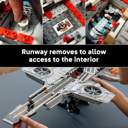 LEGO Marvel S.H.I.E.L.D. Helicarrier - Collectible Building Set for Adults, Ages 18+ - Marvel Bedroom or Home Office Decor - Includes 6 Minifigures - Gift for Men & Women - 76354