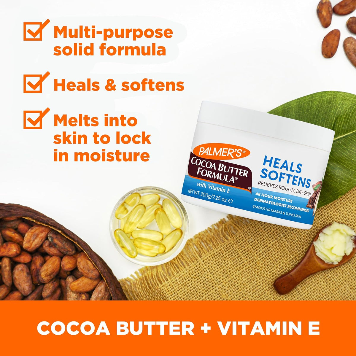 Palmer's Solid Body Lotion, Cocoa Butter Formula with Vitamin E (7.25 Oz)