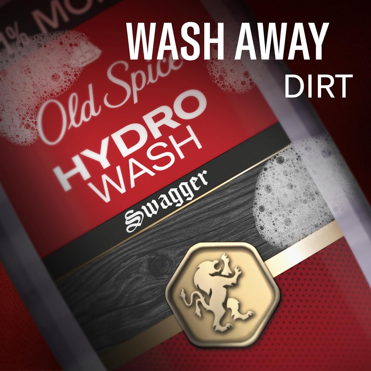 Old Spice Moisturizing Body Wash for Men, Hydro Wash, 2-in-1 Long Lasting Scent & Deep Hydration, 24/7 Shower Fresh, Swagger Scent, 21 oz (Pack of 2)