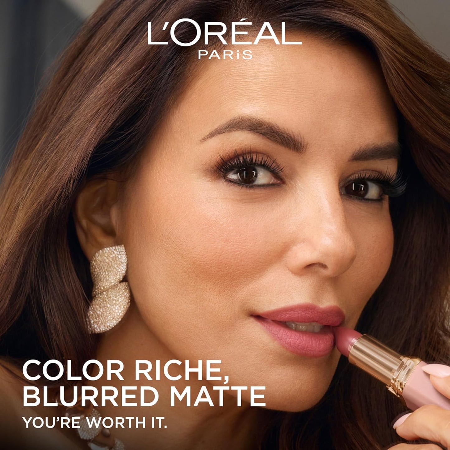 L'Oreal Paris Colour Riche Blurred Matte Lipstick for Moisturized Lips, Lip Makeup with Argan Oil and Vitamin E, Worth It Intense