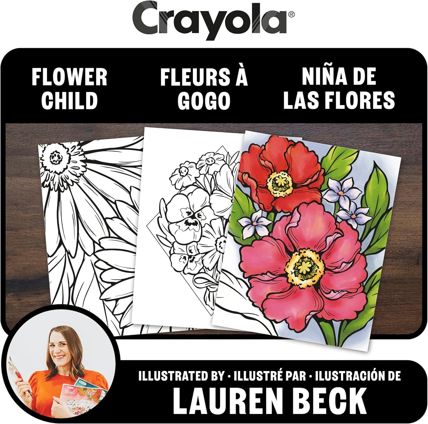 Crayola, LLC Adult Coloring Book - Flower Child
