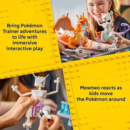 LEGO Pokémon SMART Play: Mewtwo's Lab Break 72163 | Compatible Set, Building Toys, Boys & Girls, Ages 10+, Interactive Pokémon Toys, 1 SMART Tag, 605 pieces, Gift Idea