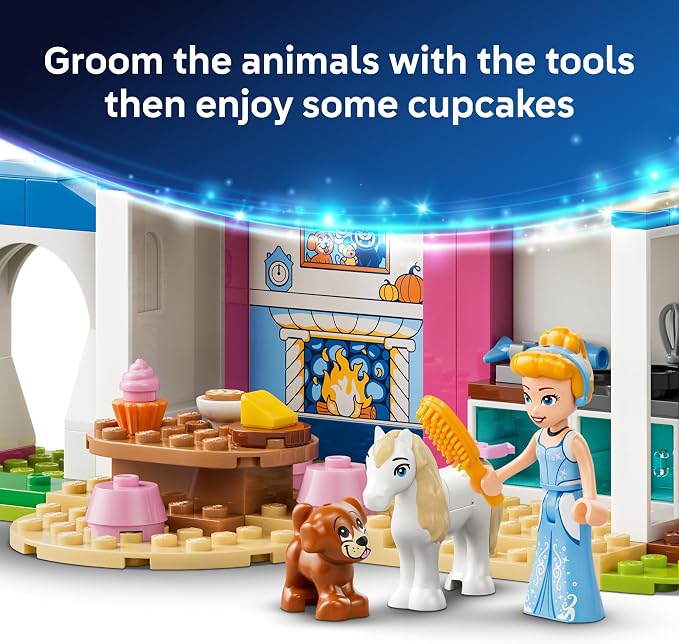 LEGO Disney Princess Cinderella Animal Friends Castle 43283 | Building Toys for Girls & Boys, Ages 4+, Castle Toy W/ Cinderella Figure, Pretend Play, 149 pieces, Gift for Birthdays