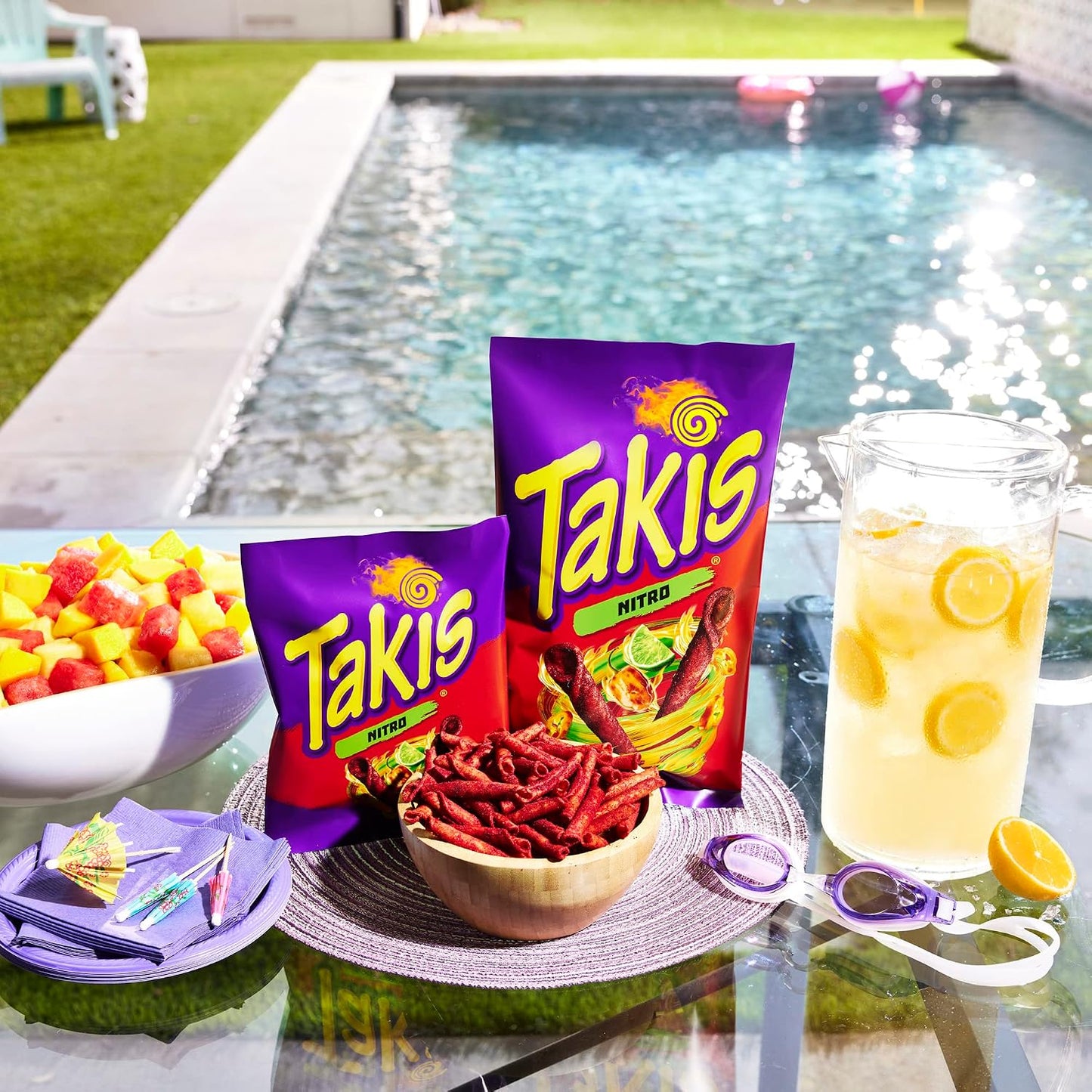 Takis Nitro 9.9 oz Sharing Size Bag, Habanero & Lime Flavored Extreme Spicy Rolled Tortilla Chips
