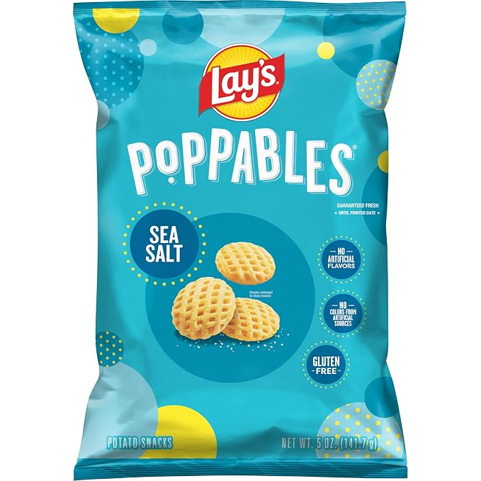Lay's Poppables Potato Snacks Sea Salted, 5 Oz