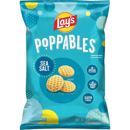 Lay's Poppables Potato Snacks Sea Salted, 5 Oz