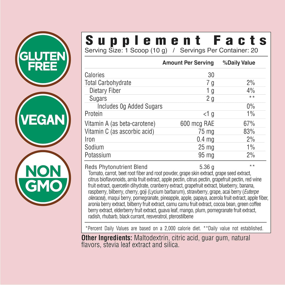 Country Farms Super Reds, Energizing Polyphenol Superfood, Over 40 Super Fruits and Berries, Powerful Antioxidants and Polyphenols, Supports Energy, Supports Circulation, 20 Servings, Mixed Berry