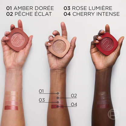 L'Oreal Paris True Match Hyaluron Tinted Balm Embellisher, Buildable Cream Blush and Highlighter Makeup for Radiant Skin, Hydrating, Lightweight, Non-Comedogenic Formula, Peche Eclat