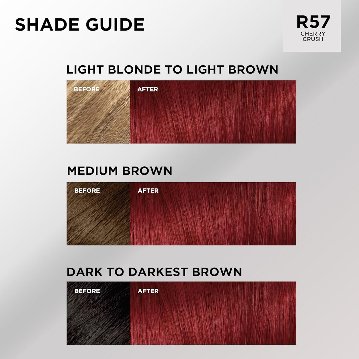 L'Oreal Paris Feria Multi-Faceted Shimmering Permanent Hair Color, R57 Intense Medium Auburn, Hair Dye Kit, Pack of 2