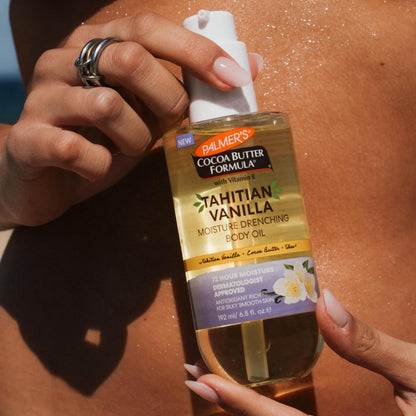 Palmer's Tahitian Vanilla Body Oil, Cocoa Butter Formula, 6.5 Fl Oz (Pack of 12)