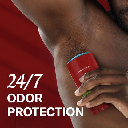 Old Spice Aluminum Free Deodorant for Men, 24/7 Odor Protection, 24/7 Signature Scent & Lasting Freshness, Goes on Clean, Beatdrop with Green Bergamot, Fir Needle, & Amber Wood Scent, 3.0 oz