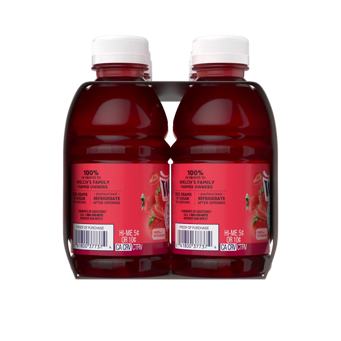 Welch's Strawberry Zero Sugar Drink, 10 fl oz Bottle