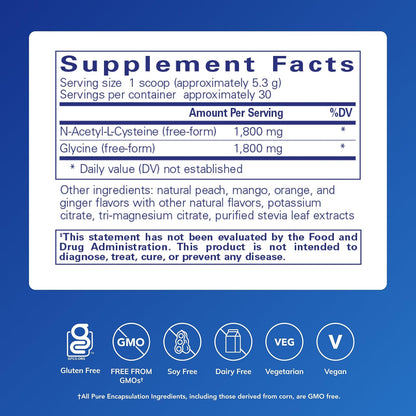 Pure Encapsulations NAC + Glycine Powder, 5.6 oz