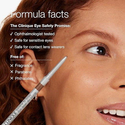 Clinique Quickliner For Brows Eyebrow Pencil | 8-Hour Wear, Smudge Resistant | For Natural-Looking Brows | 8 Shades