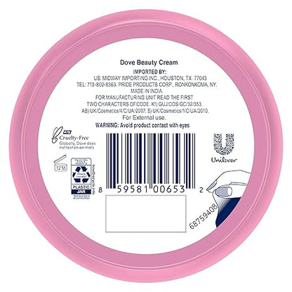 Dove Lotion, Beauty Cream - Light, Fast-Absorbing Face and Body Cream for Normal to Dry Skin, 24-Hour Moisture, Travel Size, 2.53 Fl Oz. (Pack of 12)