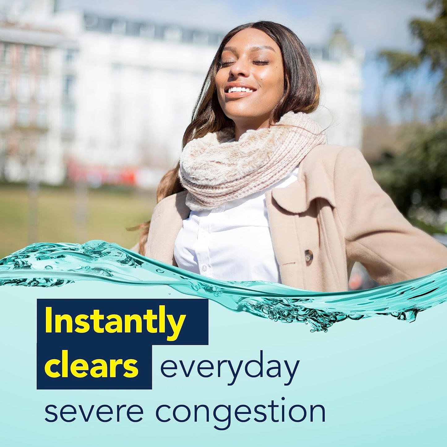 VICKS Sinex Saline Extra Strength Nasal Spray, 3X Concentrated* Drug Free Ultra Fine Mist, Instantly Clears Mucus, Ultra Concentrated to Clear Congestion Fast, Safe For Daily Use, 5 OZ x 2