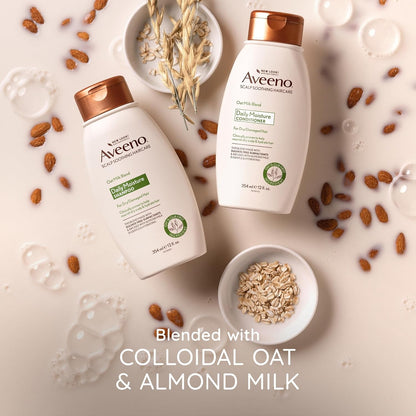 Aveeno Oat Milk Blend Moisturizing Conditioner, Ultra-Hydrating, for Dry, Damaged Hair, 12 fl oz (Pack of 4)