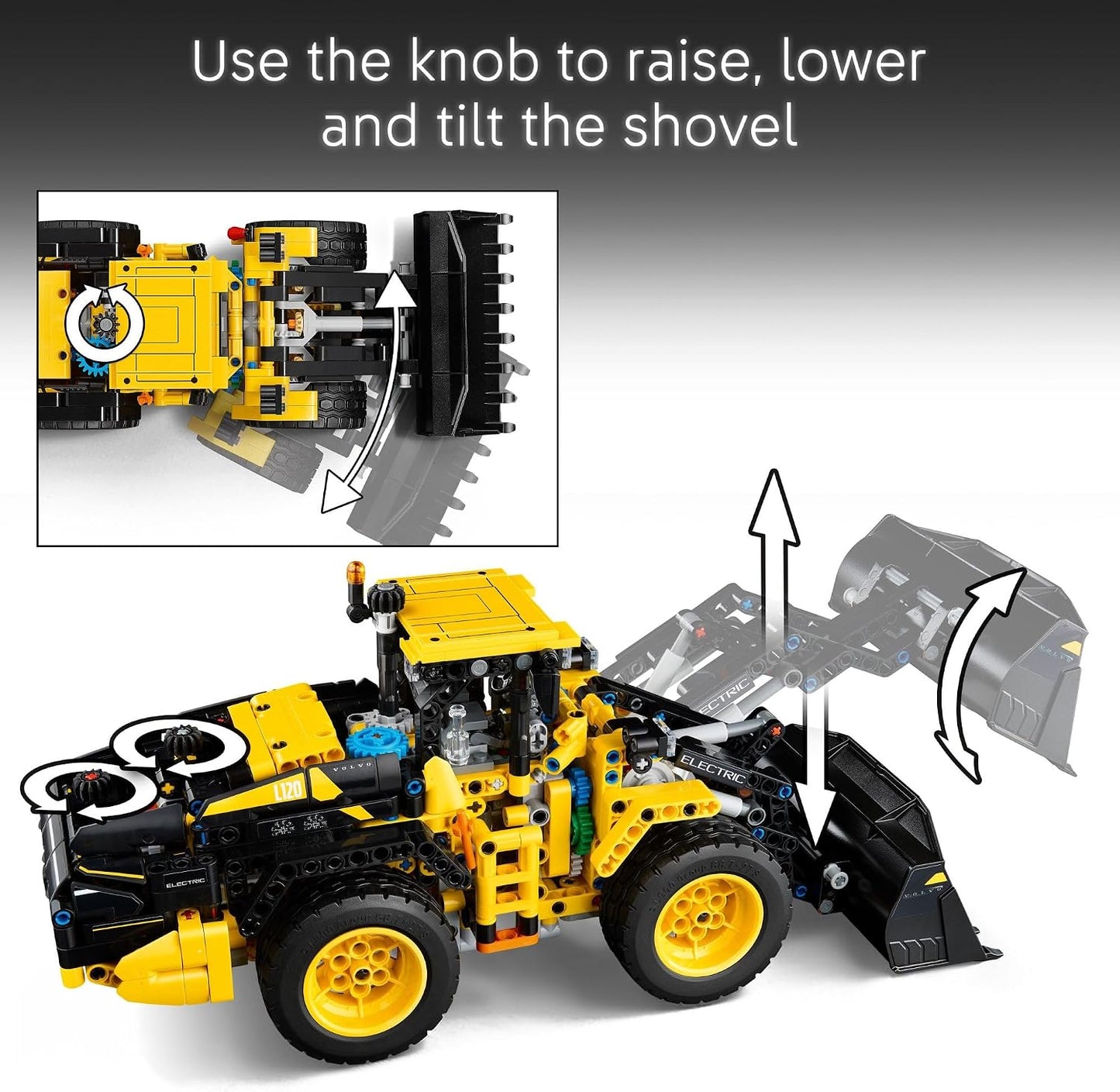 LEGO Technic Volvo L120 Electric Wheel Loader Construction Toy - Pretend Play Building Set - Great Birthday Gift for Boys, Girls, and Kids 9+ Who Love Vehicle Playsets - 42209