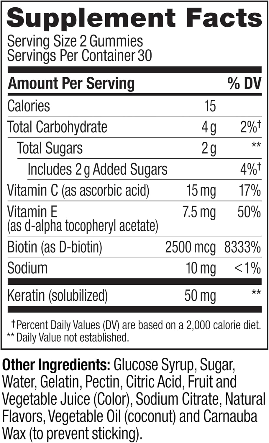 OLLY Hair Skin and Nails Gummies, Undeniable Beauty, Biotin - 60 Count