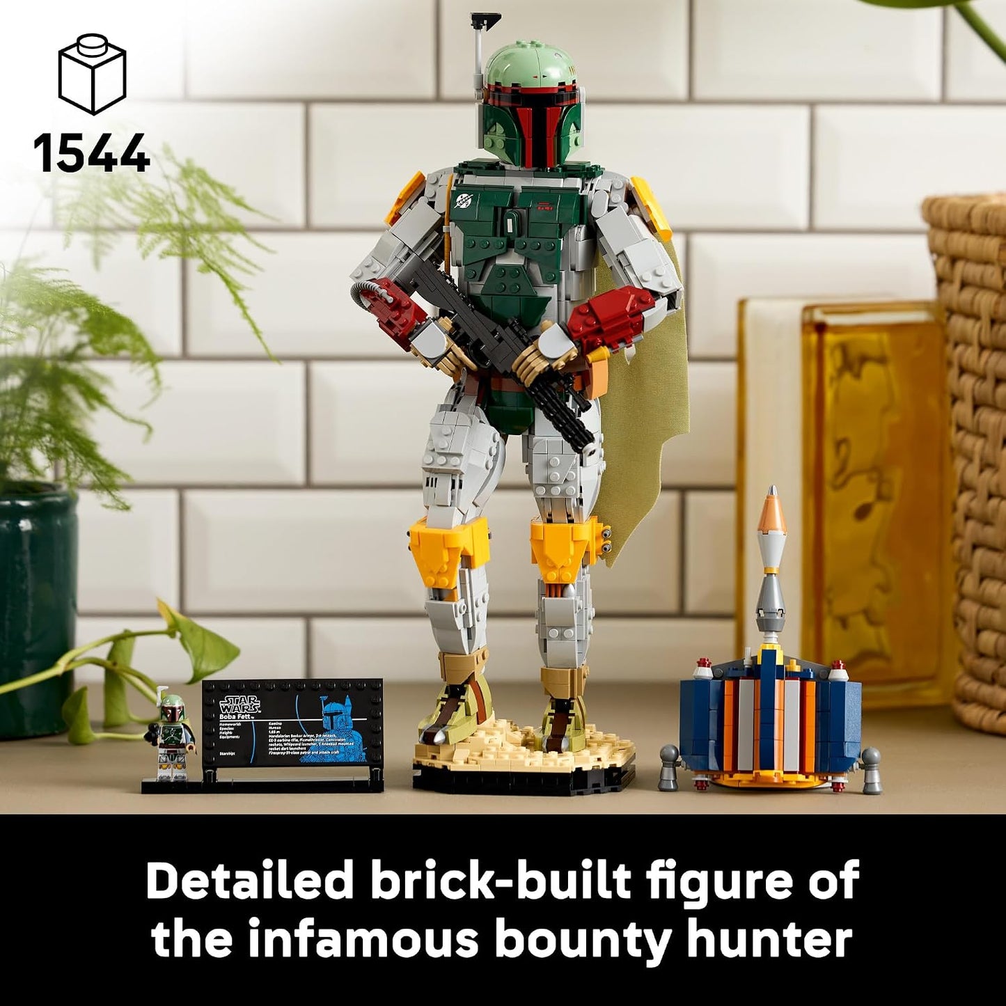 LEGO Star Wars Boba Fett 75455 | Collectible Building Sets for Adults, Ages 18+, Movie Display for Bedroom or Book Shelf, 1,544 pieces, Gift for Fans
