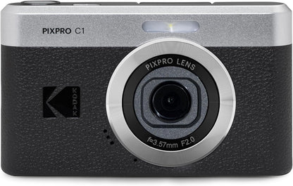 Kodak PIXPRO C1 Digital Camera, 13MP Compact Point & Shoot (Black)