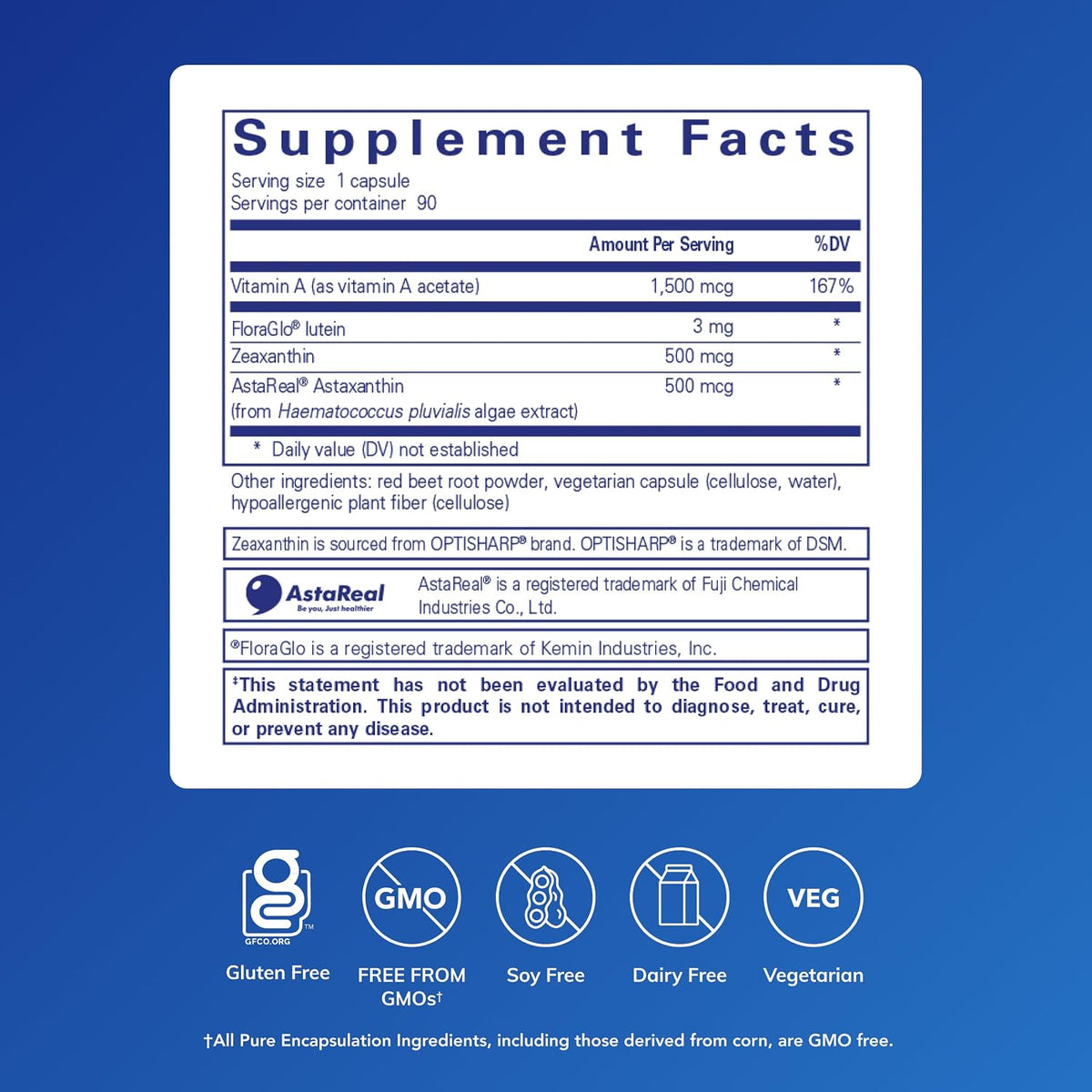 Pure Encapsulations - Vitamin A + Carotenoids, 90 Capsules