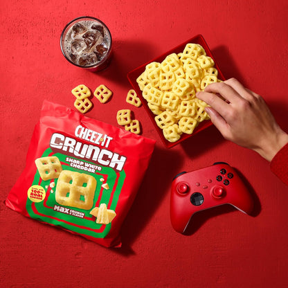 Cheez-It Crunch Cheesy Baked Snacks, Lunch Snacks, Variety Pack (3 Bags)