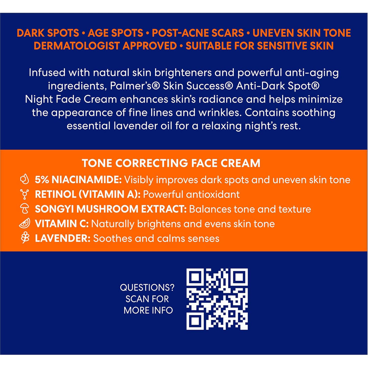 Palmer's Skin Success Anti-Dark Spot Nighttime Fade Cream (2.7 Oz)