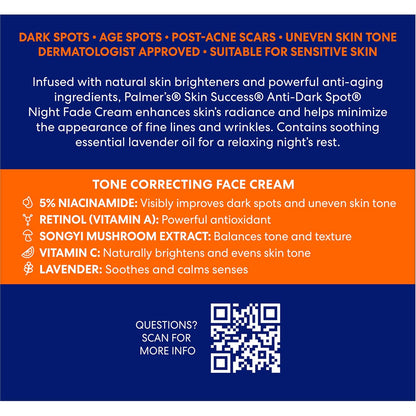 Palmer's Skin Success Anti-Dark Spot Nighttime Fade Cream (2.7 Oz)