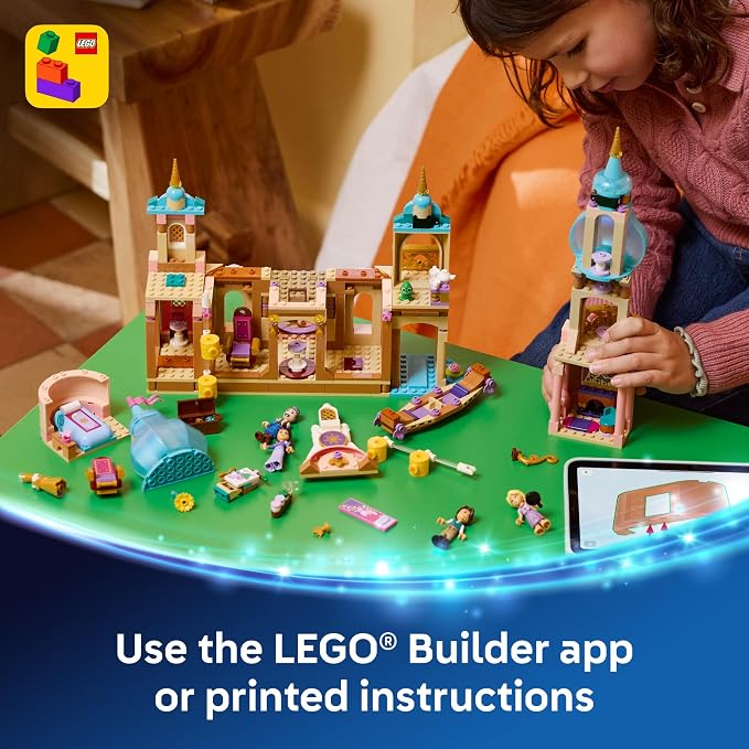 LEGO Disney Princess Rapunzel's Castle 43297 | Building Toys for Girls & Boys, Ages 6+, Princess Castle Playset, Movie Character Figures, 676 pieces, Gift for Birthdays