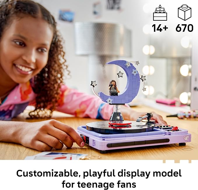 LEGO Editions Olivia Rodrigo's Concert Moon 43029 | Collectible Building Toy for Teens, Ages 14+, Olivia Rodrigo Minifigure, Bedroom Decor, 670 pieces, Gift for Birthdays