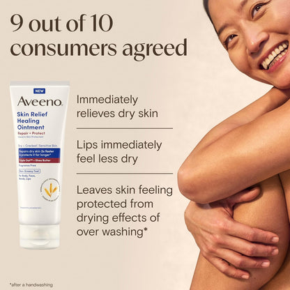 Aveeno Skin Relief Healing Ointment, Fragrance-Free, 2 Ounce (Pack of 12)