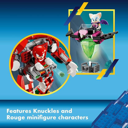 LEGO Sonic The Hedgehog Knuckles’ Guardian Mech 76996 | Back to School Gift for Students, Building Toy, Boys & Girls, Ages 8+, Sonic Action Figure Set, 276 pieces, 2 Minifigures