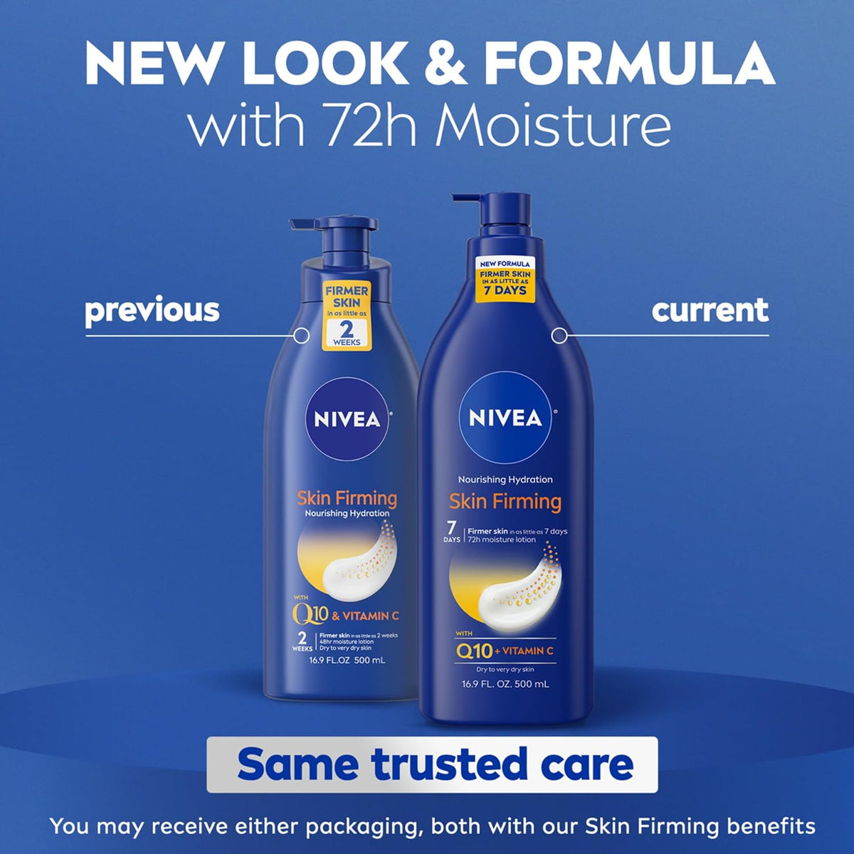 NIVEA Nourishing Hydration Skin Firming Body Lotion, 16.9 FL OZ