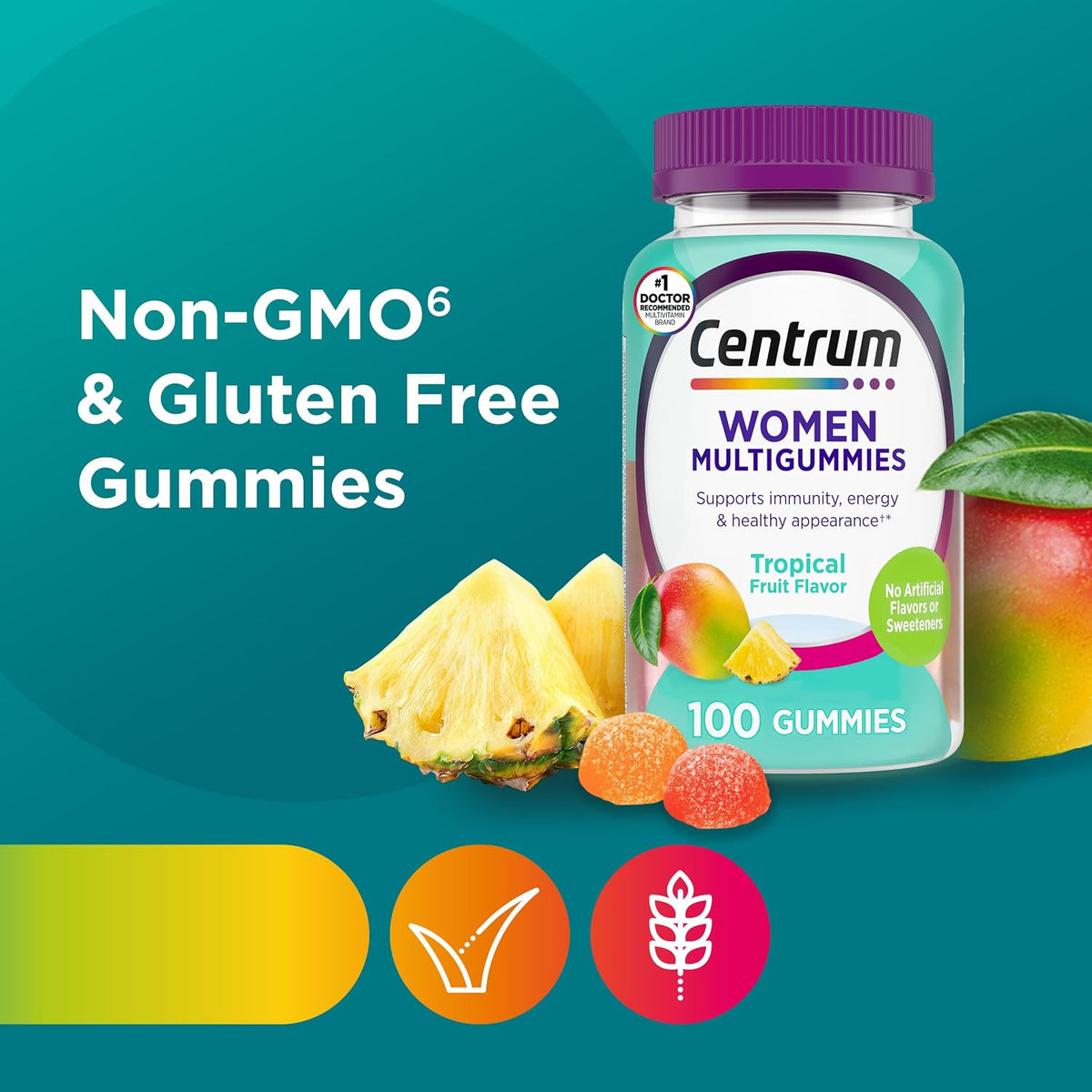 Centrum MultiGummies for Women 18 and Over, 100 Count
