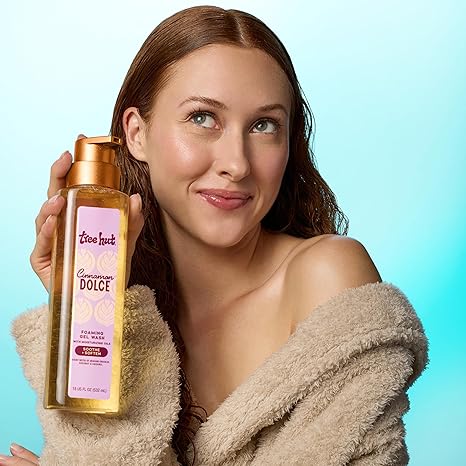 Tree Hut Cinnamon Dolce Body Wash, Hydrating & Moisturizing Shower Gel with Shea Butter & Essential Oils, Soft Smooth Glowing Skin, Gentle Cleanser, Self Care Gifts for Women, Pump Bottle, 18 Fl Oz