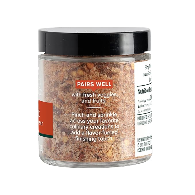 Simply Organic, Finishing Salt Hot Organic, 3.63 Ounce