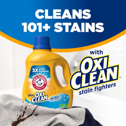ARM & HAMMER Plus OxiClean Ultra Stain Fighters Liquid Laundry Detergent
