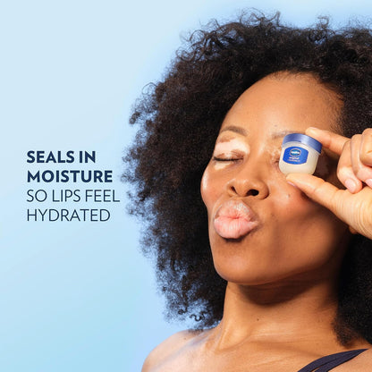 Vaseline Petroleum Jelly Value-Size 2-Pack + Mini Vaseline Lip Therapy Original with Vitamin E for Soft, Smooth Skin & Lips