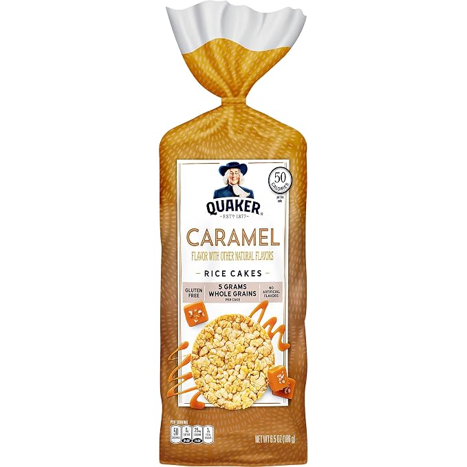 Quaker Rice Cakes, Caramel, 6.5 Oz