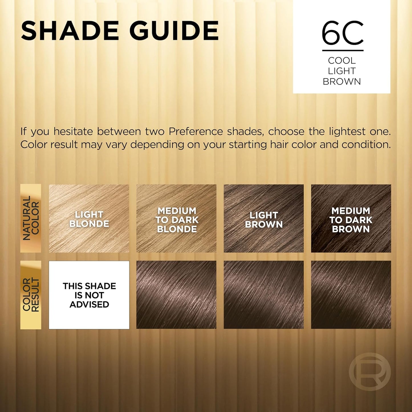 L'Oreal Paris Superior Preference Luminous Fade-Defying Permanent Hair Color, Hair Dye For Up to 9 Weeks of Radiance, Cool Light Brown 6C, 1 Hair Dye Kit