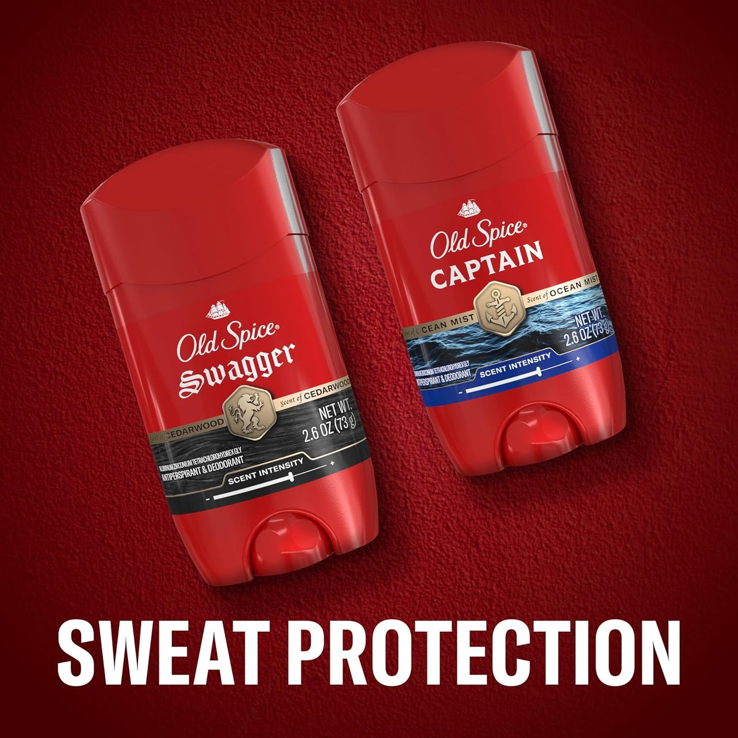 Old Spice Antiperspirant Deodorant for Men, 24/7 Sweat & Odor Protection, 24/7 Lasting Freshness, Invisible Solid, Swagger with Cedarwood Scent, 3.4 oz