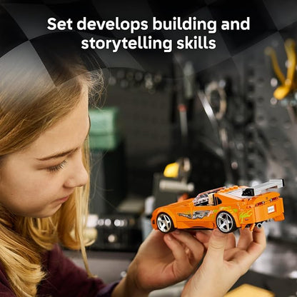 LEGO Speed Champions The Fast and The Furious Toyota Supra MK4 77260 | Building Toy for Boys & Girls, Ages 10+, Toy Car from Movie w/ Minifigure, Display or Pretend Play, 292 pieces, Gift for Fans