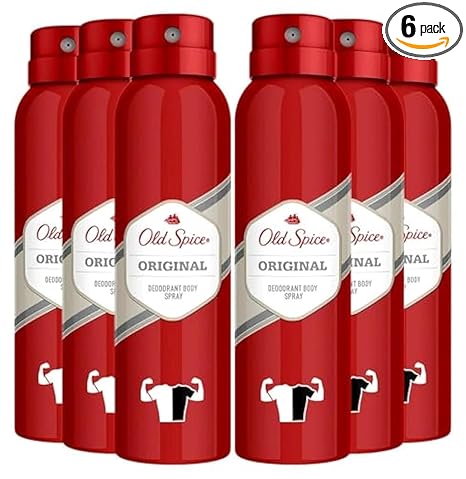 Old Spice Deodorant Body Spray, Original Scent, 4.73 oz. (Pack Of 6)
