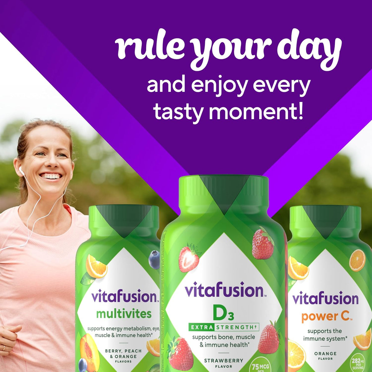 Vitafusion Vitamin D3 Gummies | 3000 IU (75 mcg) Per 2 Gummies