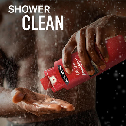 Old Spice Body Wash for Men, 24/7 Shower Fresh, Refreshing Clean with Moisturizing Formula, Long-Lasting Fragrance, Red Collection, Swagger with Lime + Cedarwood Scent, 24oz (Pack of 2)
