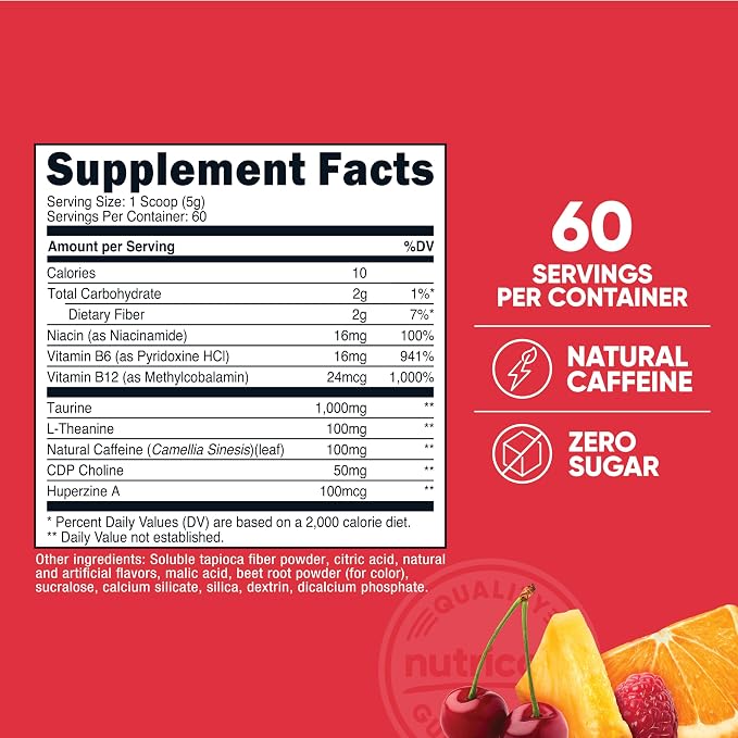 Nutricost Energy Complex (Fruit Punch) 60 Servings