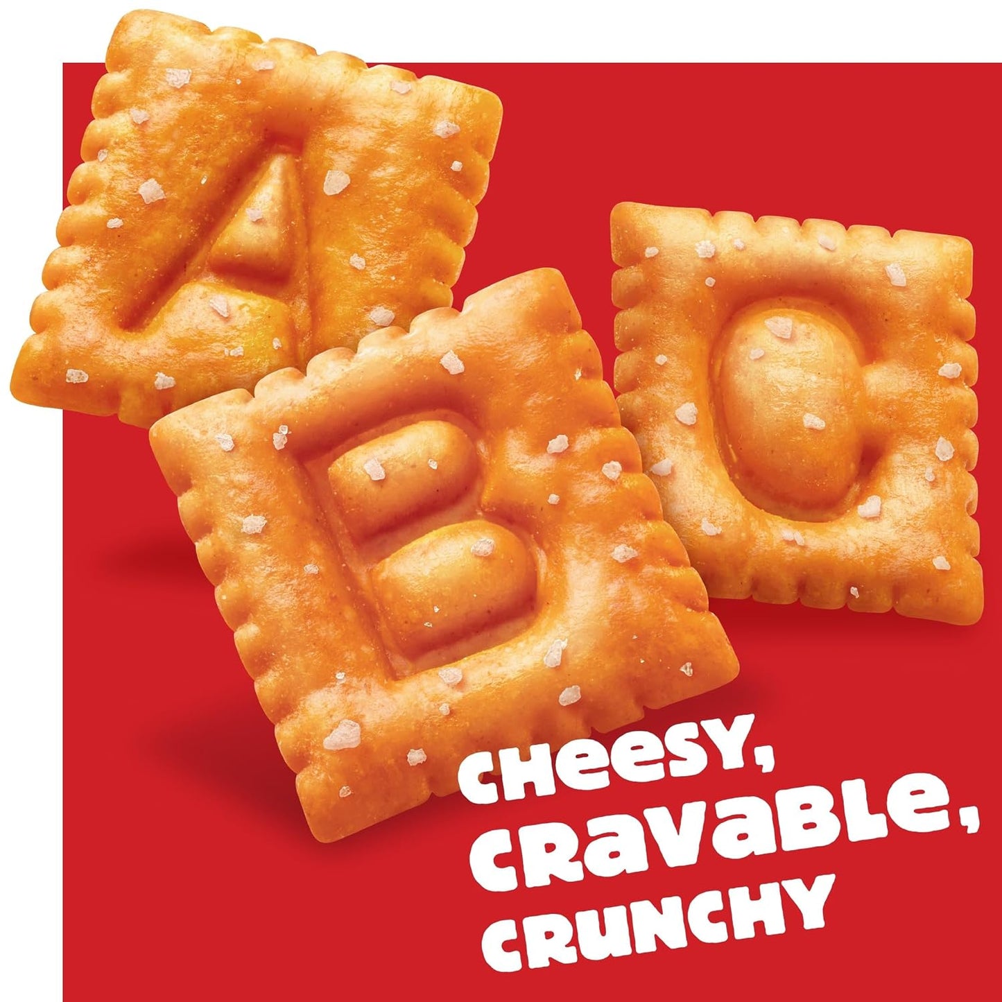 Cheez-It Letters Baked Snack Crackers, Back to School, Lunch Snacks, Variety Pack (12 Packs)