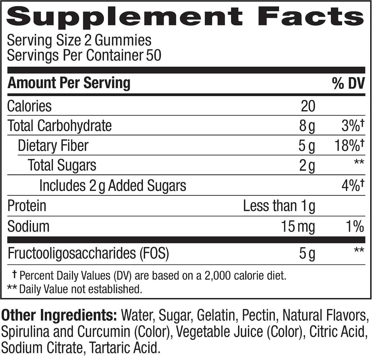 OLLY Fiber Gummy Rings Digestive Health Supplement, Berry Melon - 100 Count