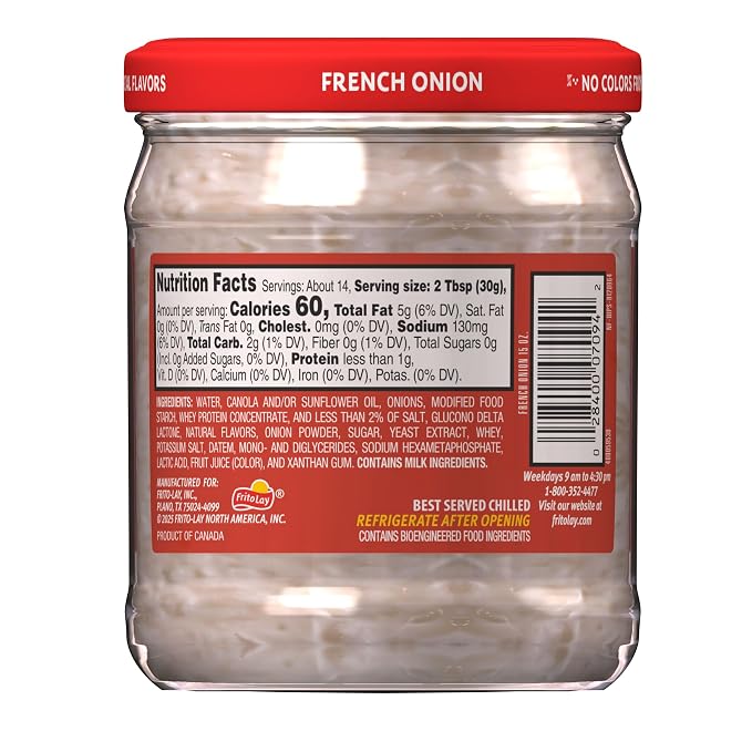 Lay's Dips French Onion, 15 Oz